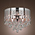  Stainless Steel 5-Light Pendant Light with Luxury Crystal Drops