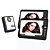  Villa-type Two 7-inch Monitor Color Video Intercom Doorbell System(IR ABS Camera)