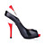  Leatherette Stiletto Heel Peep Toe Sandals / Pumps Party / Evening Shoes With Split Joint