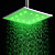  12 pollici soffione doccia in ottone con luce led cambia colore