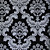  Retro Damask PVC Wall Paper 1301-0026