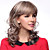  100% Human Hair Capless Medium Curly Hair Wigs