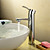  Chrome Finish Solid Brass Bathroom Sink Faucet (Tall)