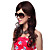  Capless Long Brown Wavy 100% Human Hair Wigs