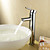  Single Handle Chrome Finished Solid Brass Bathroom Sink Faucet