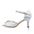  satinado de alta calidad superior talón de aguja con zapatos peep toe de moda Lover