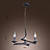  MASTERTON - Lustre Cristal - 3 slots à ampoule