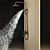  Antique Brass Tub Shower Faucet with 8 inch Shower Head + Hand Shower