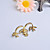  Sailor Style Swallow And Sea Anchor Double Finger Ring