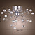  EUGENE - Lustre Moderno Cristal com 9 Lâmpadas
