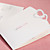  Invitation simple de mariage avec des coeurs de verrouillage pliée (jeu de 50)