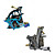  4 Guns Tattoo Kit with LCD Power and 55 Color Ink