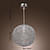  lumière pendentif avec 1 lumière en forme boule