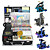  4 Guns Tattoo Kit with LCD Power and 55 Color Ink