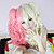  Lolita Curly Wig Inspired by Pink and Golden Mixed Color Ponytail 70cm Sweet