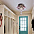  Crystal Semi Flush Mount with 1 Light