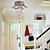  Crystal Semi Flush Mount with 1 Light