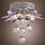  Crystal Semi Flush Mount with 1 Light