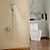  Chrome Finish Tub Faucet with Round Hand Shower (Wall Mount)