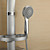  200*200mm Wall Mount Rotatable Shower Panel Faucet with Body Sprays - Painting Finish