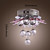  Crystal Semi Flush Mount with 1 Light
