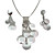  Artistic Shinning Slice pendants Necklace and Earrings Sets + Freeshipping (HLD024)