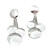  Artistic Shinning Slice pendants Necklace and Earrings Sets + Freeshipping (HLD024)