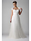  Princess A-line Sweetheart Sweep/Brush Train Tulle Wedding Dress