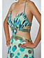  Trumpet / Mermaid Halter  Sweep / Brush Train Chiffon  Evening Dress (FSD0246)