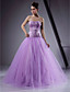  Ball Gown Sweetheart Floor-length Satin Tulle Prom/Evening Dress