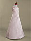  A-line Square  Floor-length Satin Flower Girl Dress
