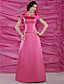  A-line Floor-length Satin Mother of the Bride Dress