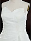  a-line Halfter Gericht Zug Organza plus size Hochzeitskleid