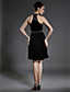  ALVITA - kjole til cocktail i chiffon og satin
