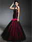  Trumpet/ Mermaid Sweetheart Floor-length Sequined Tulle Prom Dress