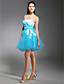  Ball Gown Strapless Short/Mini Satin Tulle Cocktail Dress