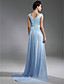 Chiffon Sheath/ Column Cowl Sweep Train Evening Dress inspired by Kim Kardashian at Emmy Award