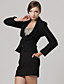  moda clássica / xaile gola mangas compridas ajuste casaco / casacos das mulheres (ff-a-1058016)