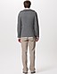  blusas com nervuras toda botão de lapela colar grosso pulôver de cashmere frente / homens caxemira