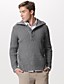 blusas com nervuras toda botão de lapela colar grosso pulôver de cashmere frente / homens caxemira