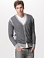  colorblock homme bouton de fermeture de v-cou en cachemire cardigan