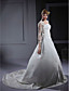  Longsleeves Organza Spitze Braut Jacke / Hochzeit wrap