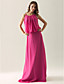  SHAINE - Vestido de Fiesta de boda o de Dama de honor de Gasa