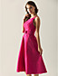  PERLA - Vestido de Fiesta de boda o de Dama de honor de Tafetán