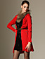  ts verzameld rits lange mouwen trui jurk / voor dames