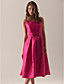  PERLA - Vestido de Fiesta de boda o de Dama de honor de Tafetán