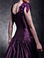  Taffeta A-line V-neck Court Train Evening Dress inspired by Taylor Swift