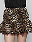  Women's Leopard Chiffon Short Skirt