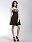  FLORENTIA - Vestido de Coquetel em Chifon e Renda