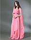  Chiffon Sheath/Column V-neck Floor-length Evening Dress inspired by Rebecca Hall Violante Placido